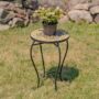 Mosaic Pedestal Plant Stand – Newport – 22″
